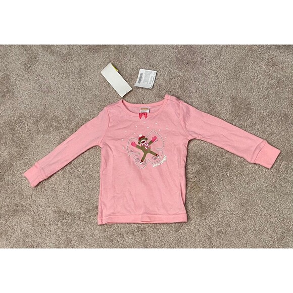 Gymboree Sock Monkey Snow Angel Shirt - Picture 1 of 3